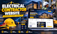 build electrical contractor website, ev charger installation website with ai