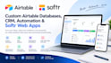 build a custom airtable database airtable automation CRM and softr web app