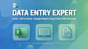 do data entry excel typing copy paste pdf to word fast
