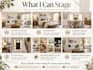 virtually stage empty rooms for real estate listings