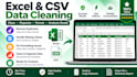 clean and preprocess your excel or CSV data