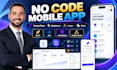 build no code mobile app bubble io flutterflow adalo glide app developer