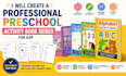 create a professional preschool activity book series for KDP