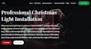 build wix christmas light installation website wix christmas event decor website