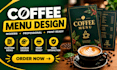 design coffee shop menu canva qr code menu takeaway menu wedding menu print menu