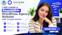 build a responsive wordpress agency website, portfolio, with oxygen builder