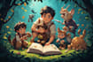 children book illustrations and children book cover