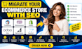 migrate your prestashop woocommerce shopify odoo bigcommerce opencart store seo