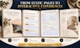 design fillable workbook, interactive PDF, canva worksheet and journal