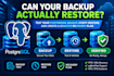 test your postgresql backup, verify restore and create a DR plan