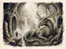 draw a fantasy sketchy illustration