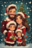 design personalized family christmas art