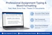 do assignment typing and modern powerpoint presentation
