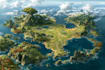 illustrate medieval fantasy map