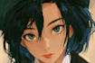 anime character an illustration and anime character