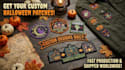 make custom halloween embroidered patches, iron on patch