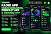 develop radio app, music streaming app, podcast app and reward app