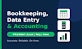 prepare financial statements bookkeeping data entry
