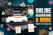 design a wordpress restaurant or cafe website with online ordering