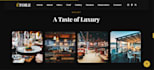 design a luxury restaurant website using HTML CSS and js