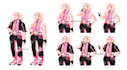 draw visual novel character sprite
