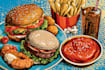 custom retro pop art food illustration