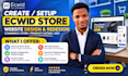 setup ecwid store website design redesign commerce store product listing seo