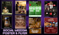 creative event posters, flyers and social media posters