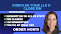 dissolve your us llc, ein and file state dissolution paper