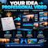 create professional faceless videos