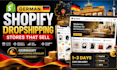 create a german shopify dropshipping shop with german suppliers