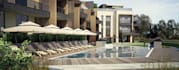 remodel3d condo apartment,front elevation,concrete cladding,vray external render
