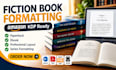 fiction book formatting book series KDP