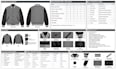 create varsity or bomber jacket tech pack for manufacturer