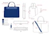 design professional handbag backpack tech packs and bag, wallet, sewing patterns