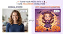 create a cute halloween caricature