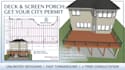 do architectural design, deck, screen porch addition
