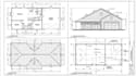 create barndominium plan, elevation, roof plan, foundation, mep, autocad drawing