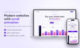 design a modern restaurant website with scroll animation