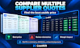 compare multiple supplier quotes and identify the best prices