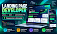build a modern responsive landing page with HTML CSS javascript