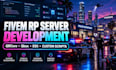 develop custom gta 5 fivem roleplay server with qbcore, qbox, esx and scripts