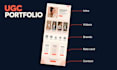 design a personal portfolio website for freelancers and ugc creators