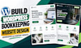 build wordpress bookkeeping website design bookkeeper accountant website
