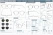 create eyewear tech packs, flat sketches, and technical drawings for sunglasses