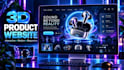 create an interactive 3d product website or 3d landing page