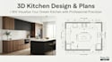 do 3d kitchen design with realistic renders and technical plans