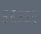 create low poly 3d props and modular environment assets