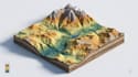 create 3d terrain maps, topographic maps, contour maps and landscape model
