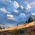 illustrate beautiful flat landscape illustration art